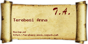 Terebesi Anna névjegykártya