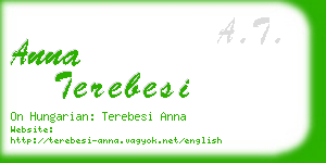 anna terebesi business card